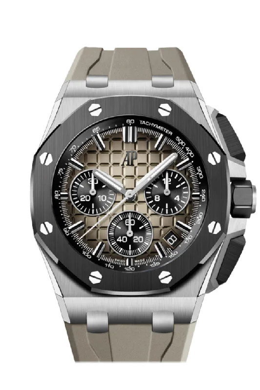 Audemars Piguet Royal Oak Offshore 43 Smoked light brown dial Light brown rubber strap Watch 26420SO.OO.A600CA.01