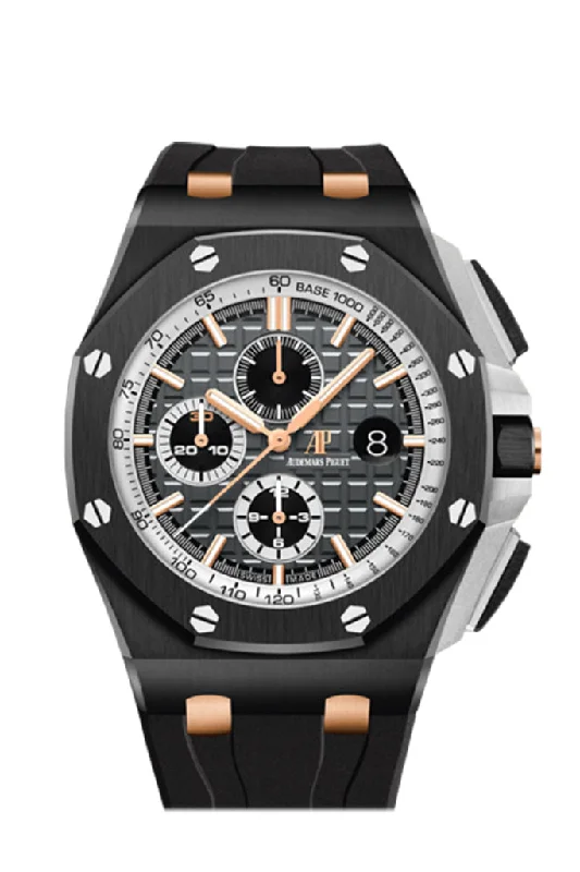 Audemars Piguet Royal Oak Offshore 44 Chronograph Ceramic Gray Dial Mens Watch 26415CE.OO.A002CA.01