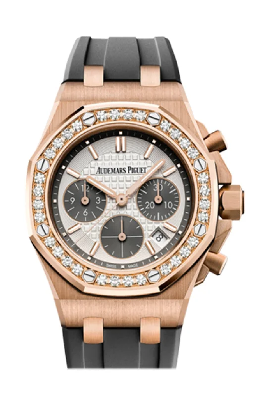 Audemars Piguet Royal Oak Offshore Chronograph Rose Gold 37mm Silver Diamond 26231OR.ZZ.D003CA.01