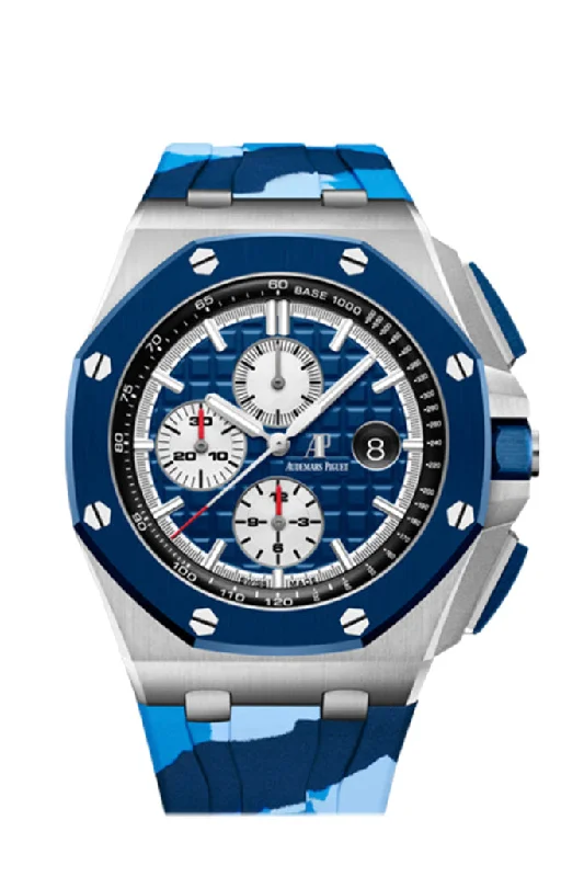 Audemars Piguet Royal Oak Offshore Chronograph Blue Dial Ceramic Bezel 26400SO.OO.A335CA.01