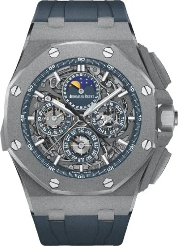 Audemars Piguet Royal Oak Offshore Grande Complication Openworked Index Titanium Rubber 44mm Automatic Chronograph | 26571TI.GG.A027CA.01