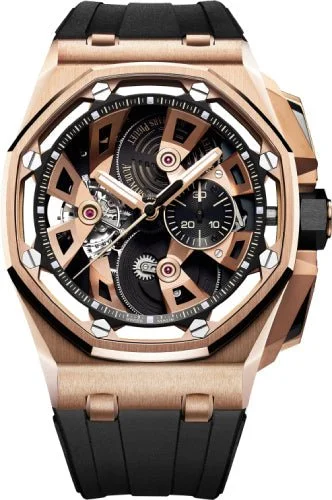 Audemars Piguet Royal Oak Offshore Tourbillon Chronograph Black Rose Gold Rubber Manual 45mm - 26421OR.OO.A002CA.01