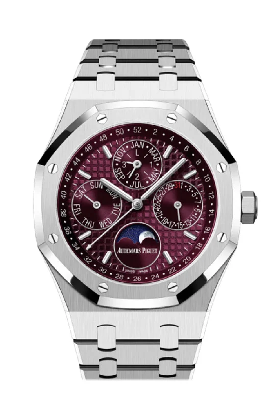 Audemars Piguet Royal Oak 41mm Purple Dial White Gold Watch 26574BC.OO.1220BC.01