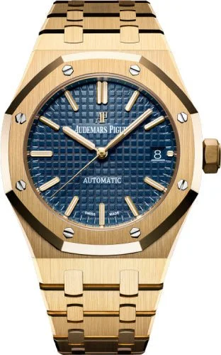 Audemars Piguet Royal Oak Selfwinding 37mm Blue Index Yellow Gold | 15450BA.OO.1256BA.02