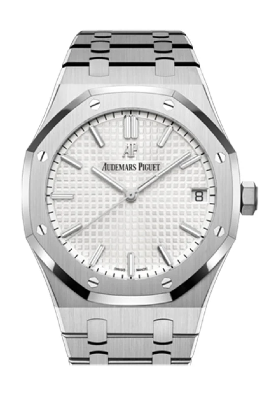 Audemars Piguet Royal Oak 41 White Dial Watch 15500ST.OO.1220ST.04 DCM