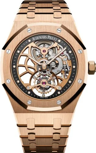 Audemars Piguet Royal Oak Tourbillon 41mm Extra-Thin Openworked Skeleton Rose Gold Hand-Wound - 26518OR.OO.1220OR.01