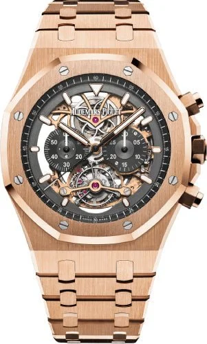 Audemars Piguet Royal Oak Tourbillon 44mm Chronograph Openworked Rose Gold - 26347OR.OO.1205OR.01