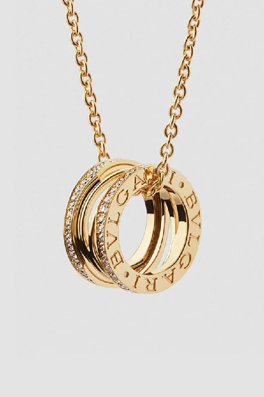 Bvlgari B.zero1 Diamond Yellow Gold Necklace