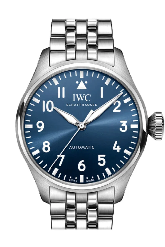 IWC Big Pilot On Bracelet Blue Dial Watch IW329304