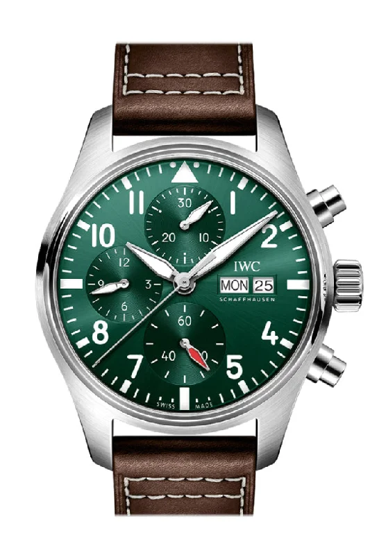 IWC Pilot Chronogragh Green Dial Watch IW388103