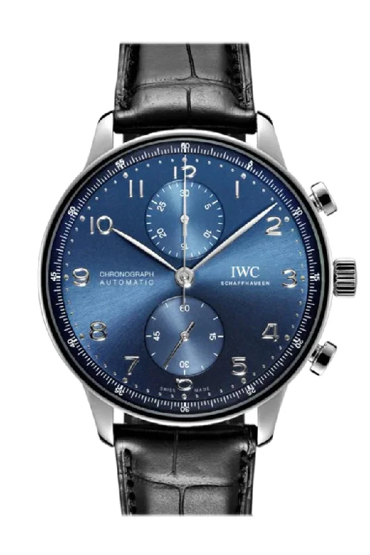 IWC Portuguese Chronograph Automatic Blue Dial Men's Watch IW371606