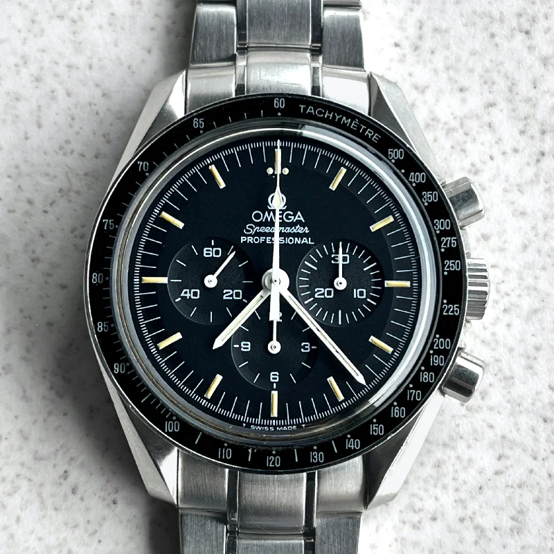 Omega Speedmaster Professional “Rhodium Tritium” with Sapphire Display Case Back, Steel