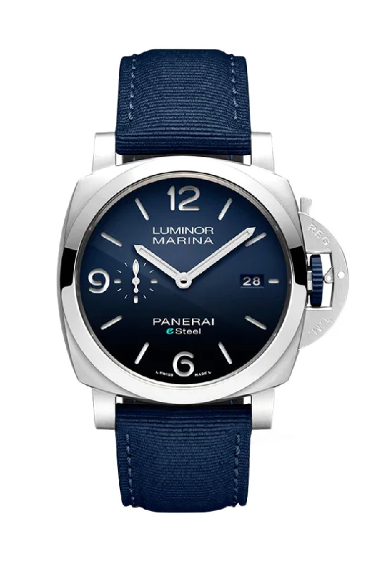 Panerai Luminor Marina Esteel Blue Dial PAM01157