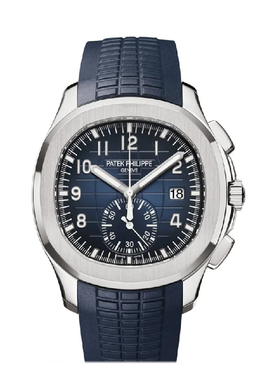 Patek Philippe Aquanaut Mens Blue Dial Watch 5968G-001