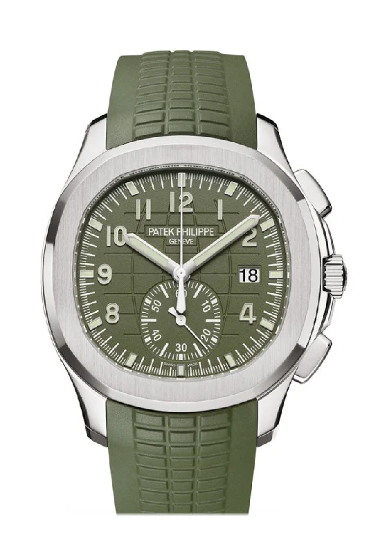 Patek Philippe Aquanaut Mens Khaki Green Dial Watch 5968G-010