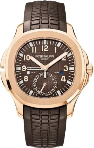 Patek Philippe Aquanaut Travel Time Rose Gold Brown Dial | 5164R-001