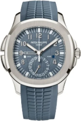 Patek Philippe Aquanaut Travel Time White Gold Blue-Gray Dial | 5164G-001