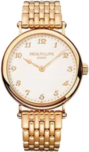 Patek Philippe Calatrava Ladies 34.6mm Ivory Arabic Rose Gold | 7200/1R-001