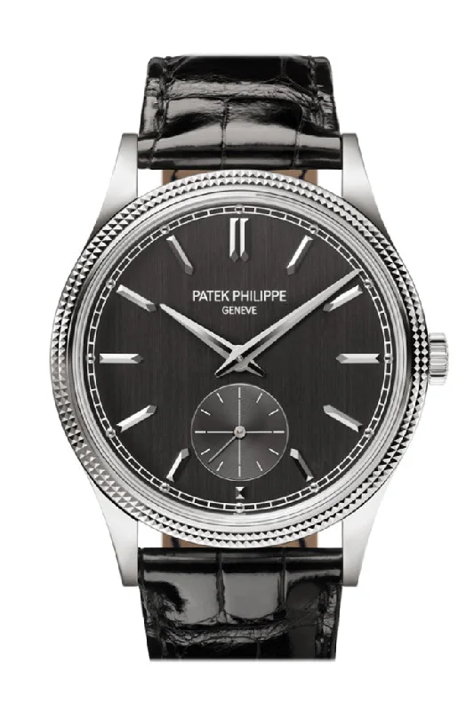 Patek Philippe Calatrava Black Dial Watch 6119G-001