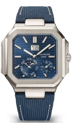 Patek Philippe Cubitus Grand Date Day & Moon Phases Platinum 45mm Blue Dial 5822P-001