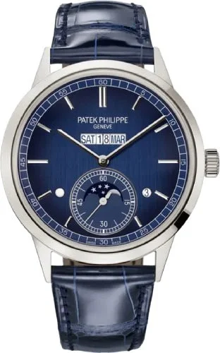 Patek Philippe Grand Complications In-Line Perpetual Calendar Platinum Blue Dial 41.3mm -5236P-001