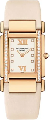 Patek Philippe Twenty~4 Quartz 25mm Rose Gold Diamond Bezel and Dial | 4920R-010