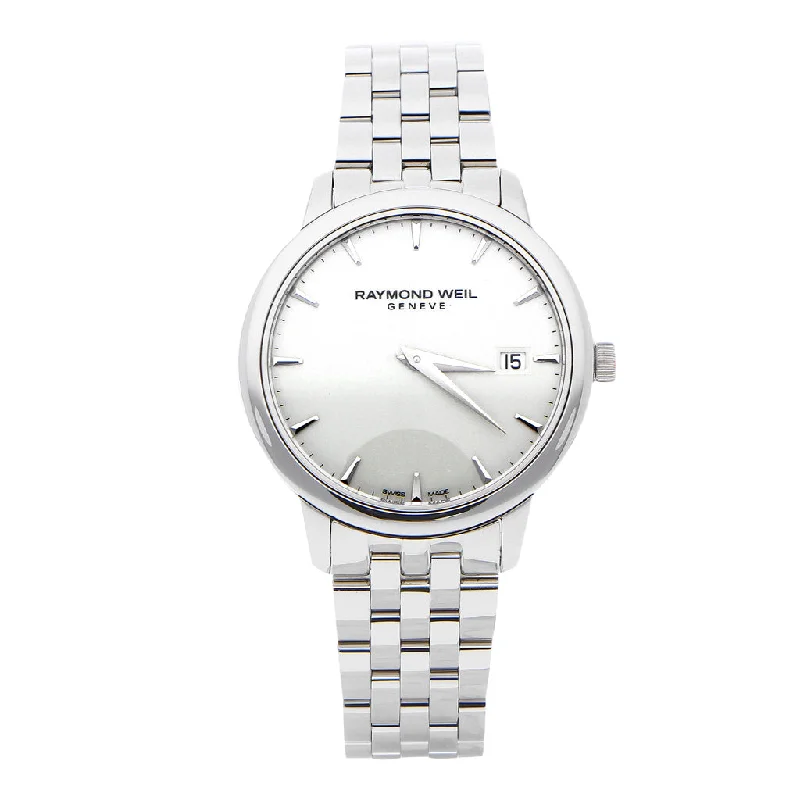 Reloj Raymond Weil para dama en acero inoxidable.