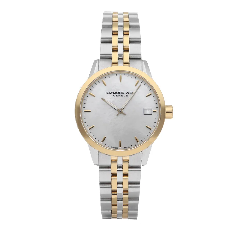 Reloj Raymond Weil para dama en acero inoxidable vistas chapa.