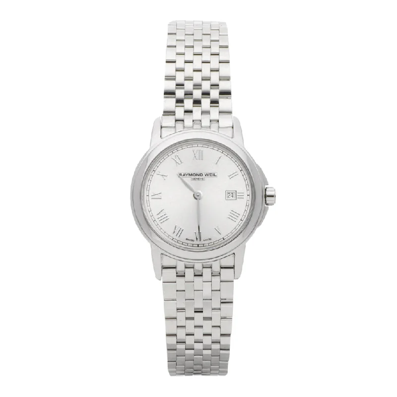 Reloj Raymond Weil para dama en acero inoxidable.