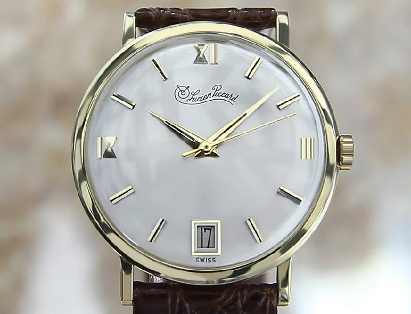 Lucien Piccard 18k Gold Men's Vintage Watch