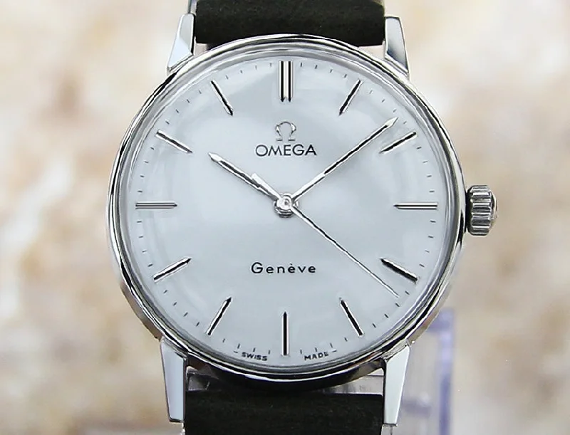 Omega Geneve Swiss Cal 601 SS 34mm Men 1960 Watch