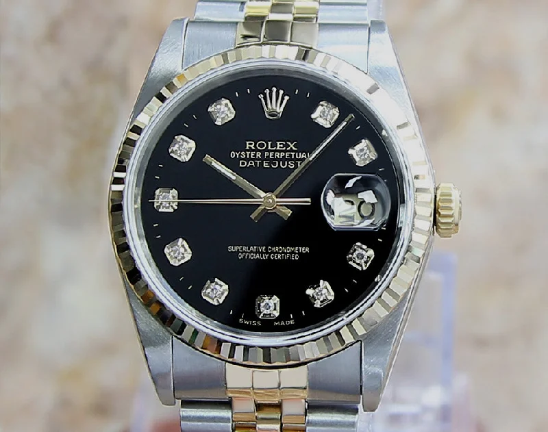 Rolex 16233 18K Gold Vintage Men's Investment Quality Luxury Watch