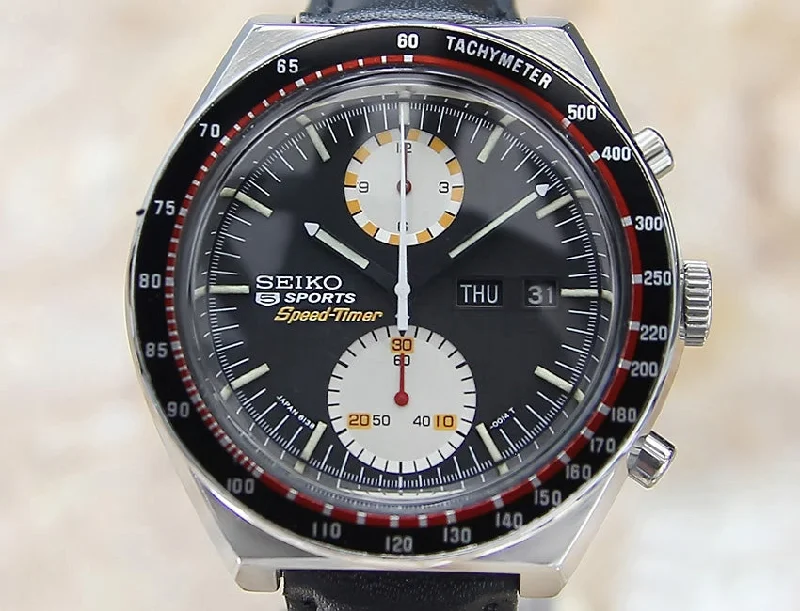 Seiko Chronograph 6138 0031 Mint Grade Auto SS Mens 1979 Japanese Watch